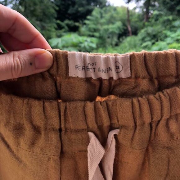 NotPerfectLinen SARAH pants in Amber Yellow in XS - Picture 4 of 6